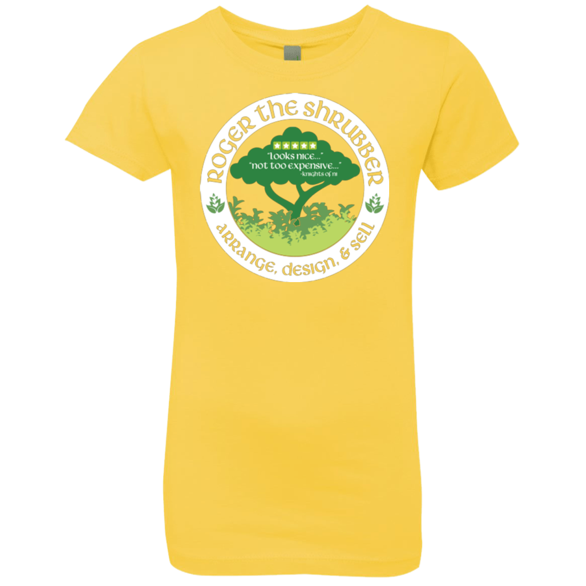 T-Shirts Vibrant Yellow / YXS Roger Girls Premium T-Shirt