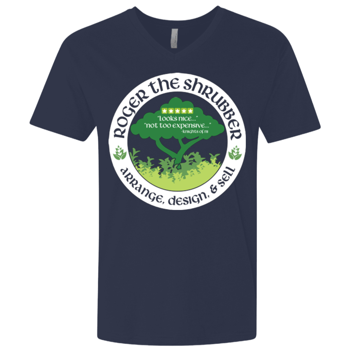 T-Shirts Midnight Navy / X-Small Roger Men's Premium V-Neck