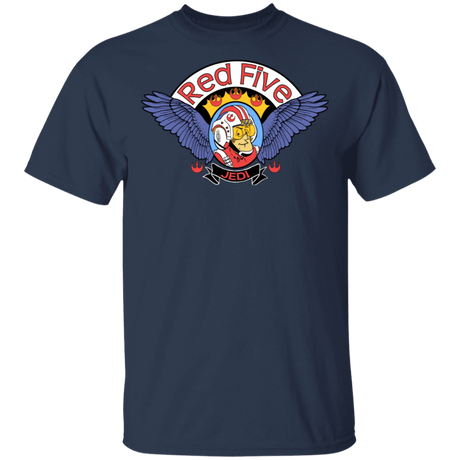 T-Shirts Navy / S Roger Red Five Xwing T-Shirt