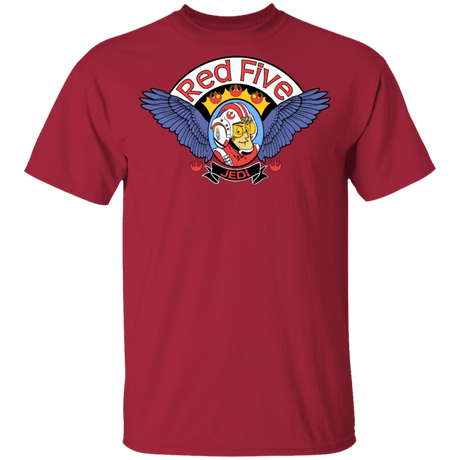 T-Shirts Cardinal / YXS Roger Red Five Xwing Youth T-Shirt