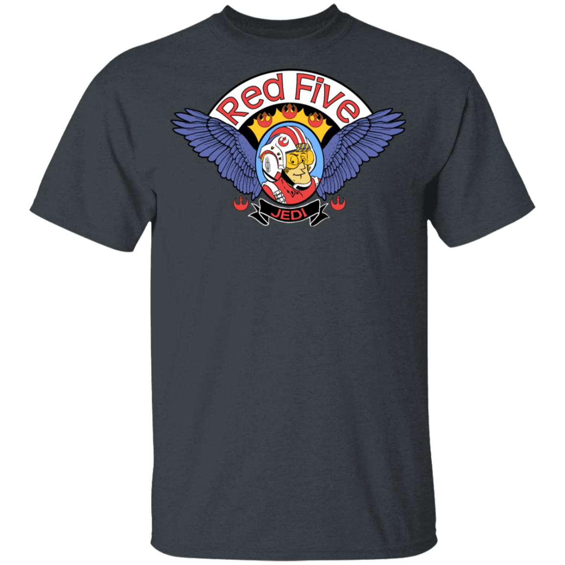 T-Shirts Dark Heather / YXS Roger Red Five Xwing Youth T-Shirt