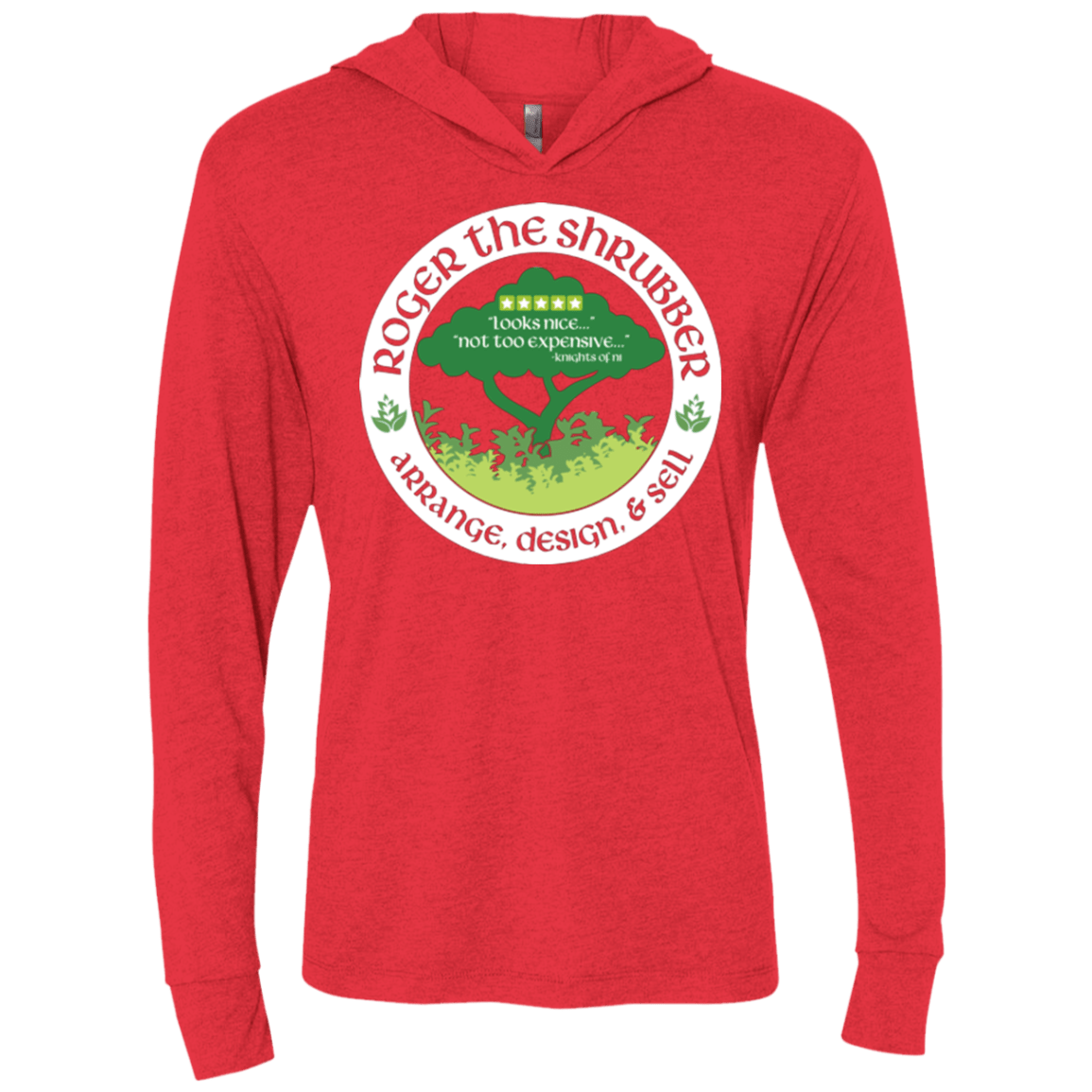 T-Shirts Vintage Red / X-Small Roger Triblend Long Sleeve Hoodie Tee