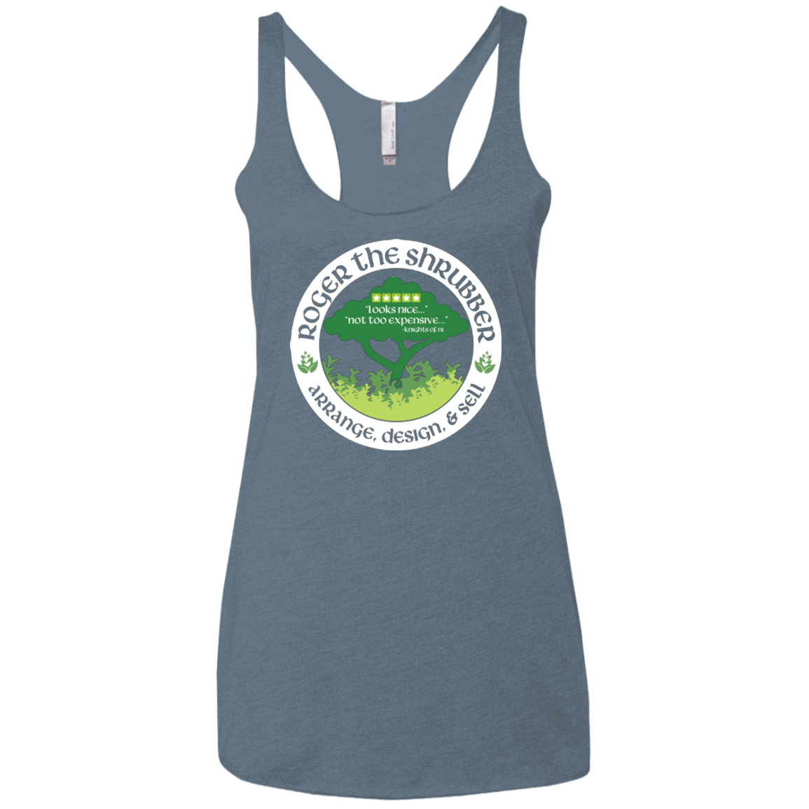 T-Shirts Indigo / X-Small Roger Women's Triblend Racerback Tank