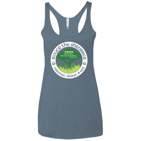 T-Shirts Indigo / X-Small Roger Women's Triblend Racerback Tank