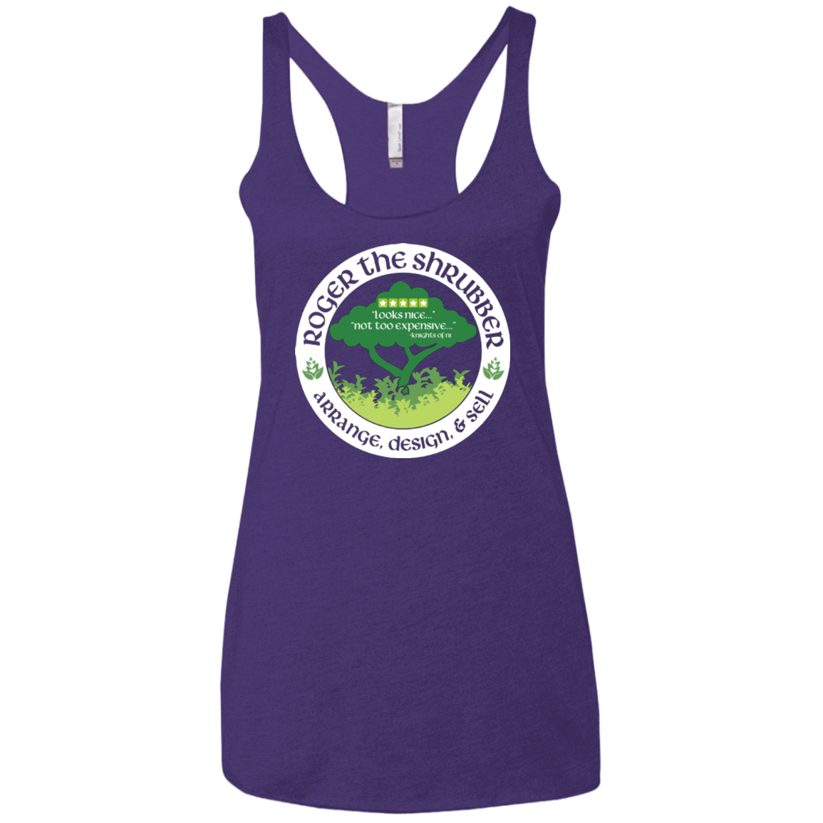 T-Shirts Purple / X-Small Roger Women's Triblend Racerback Tank