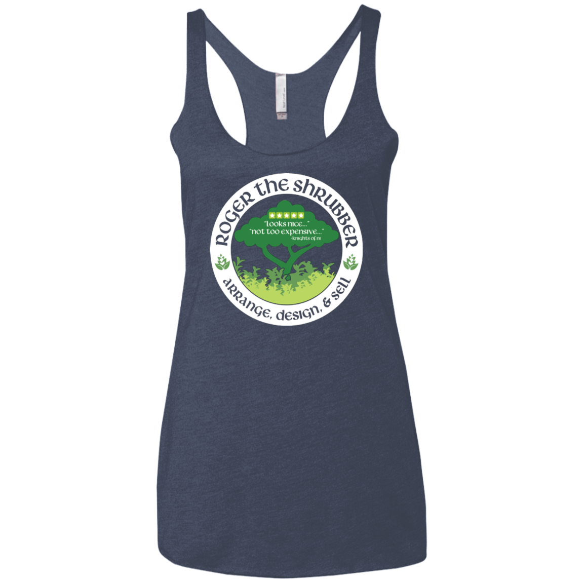 T-Shirts Vintage Navy / X-Small Roger Women's Triblend Racerback Tank