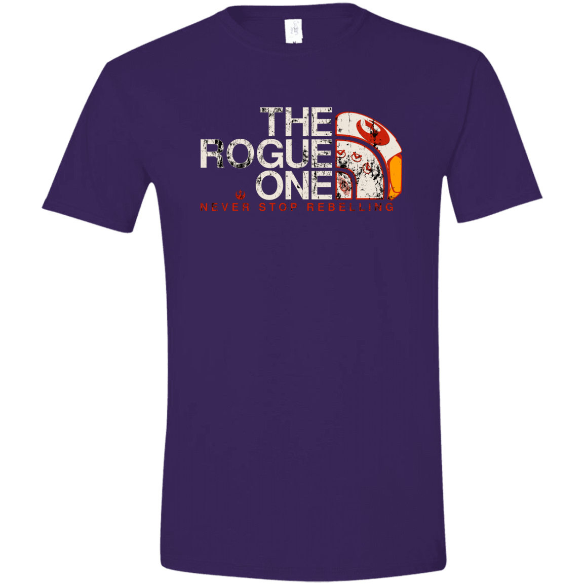 T-Shirts Purple / S Rogue North Face Men's Semi-Fitted Softstyle