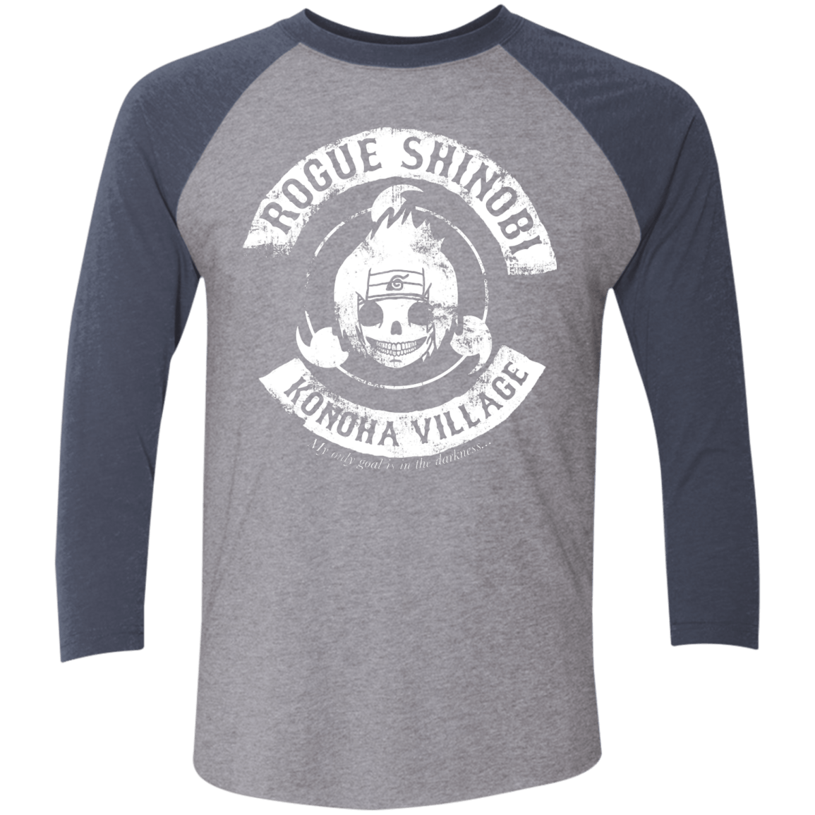 T-Shirts Premium Heather/Vintage Navy / X-Small Rogue Shinobi Men's Triblend 3/4 Sleeve