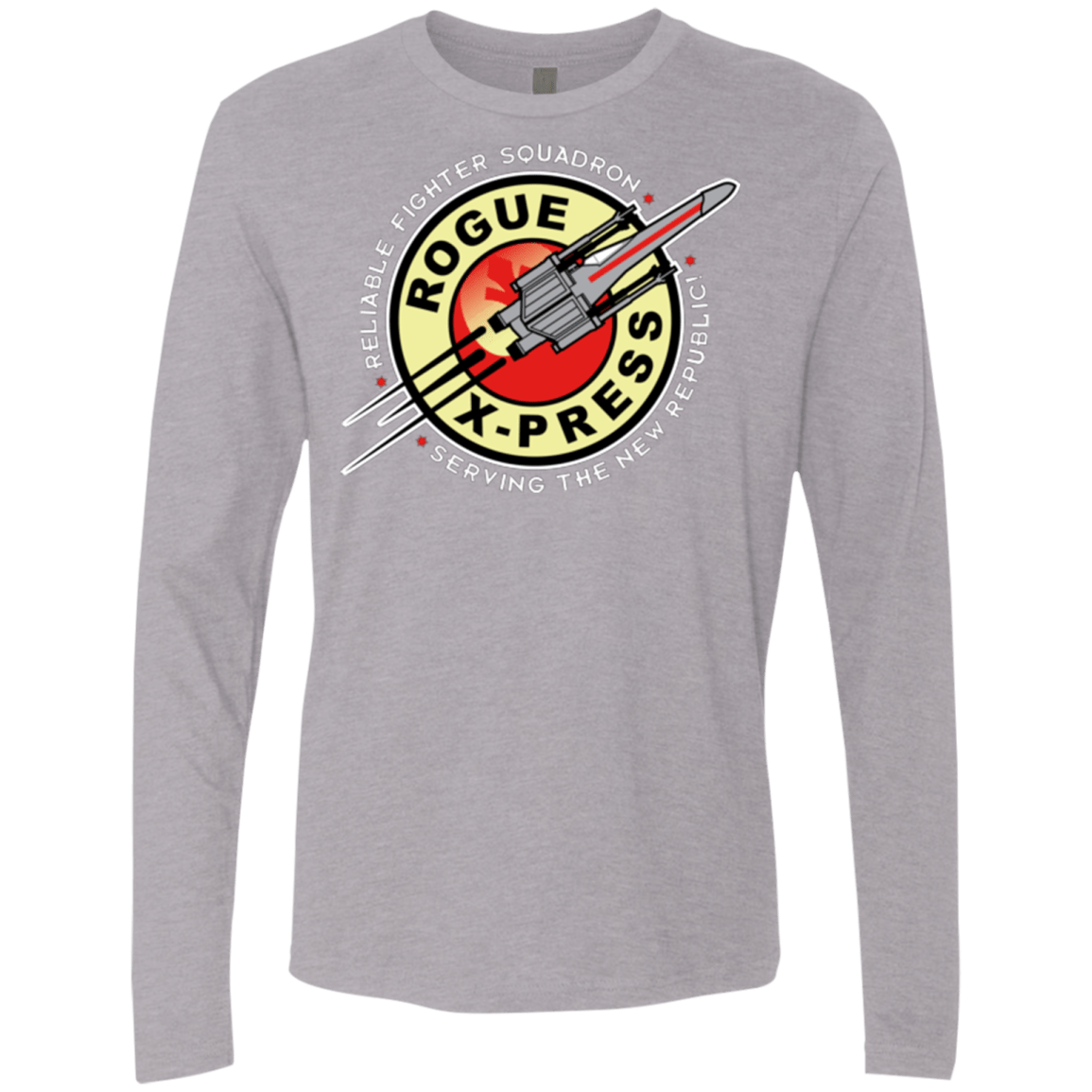 T-Shirts Heather Grey / Small Rogue X-Press Men's Premium Long Sleeve