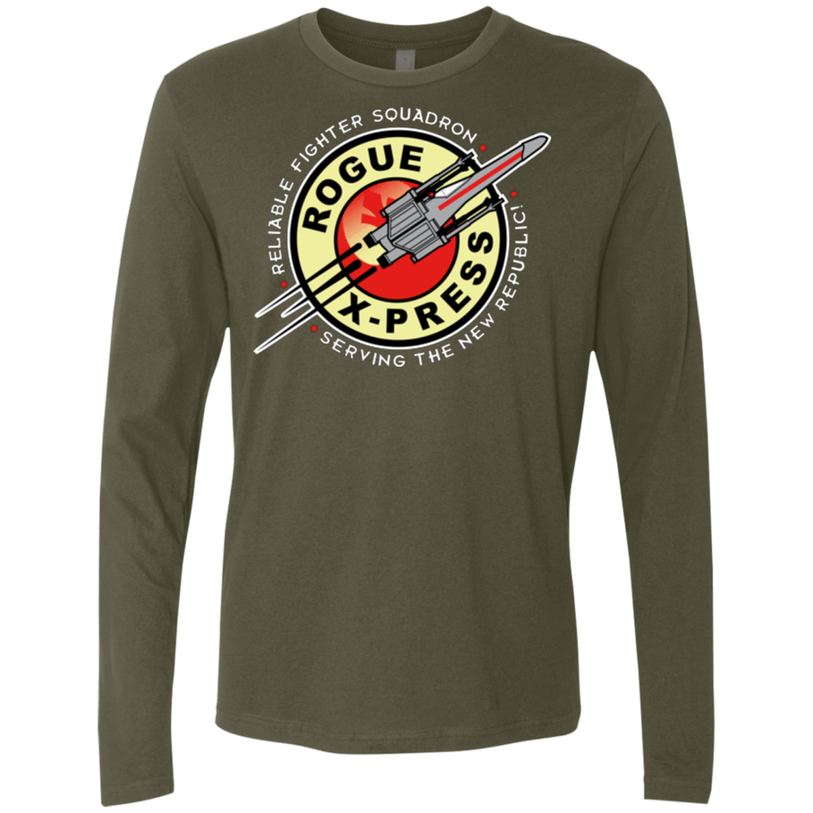 T-Shirts Military Green / Small Rogue X-Press Men's Premium Long Sleeve