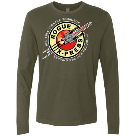 T-Shirts Military Green / Small Rogue X-Press Men's Premium Long Sleeve