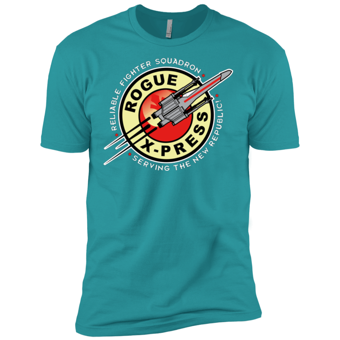 T-Shirts Tahiti Blue / X-Small Rogue X-Press Men's Premium T-Shirt