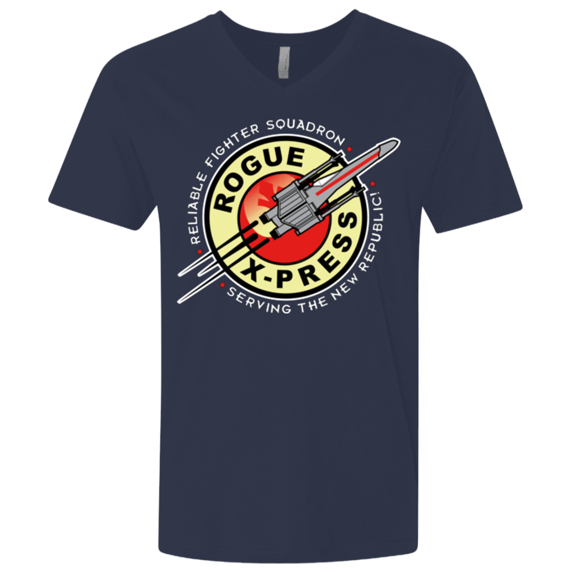 T-Shirts Midnight Navy / X-Small Rogue X-Press Men's Premium V-Neck