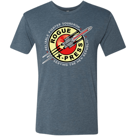 T-Shirts Indigo / Small Rogue X-Press Men's Triblend T-Shirt