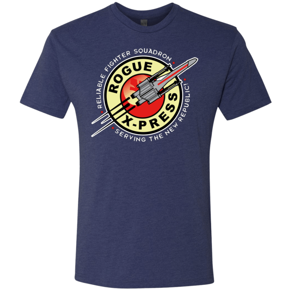 T-Shirts Vintage Navy / Small Rogue X-Press Men's Triblend T-Shirt