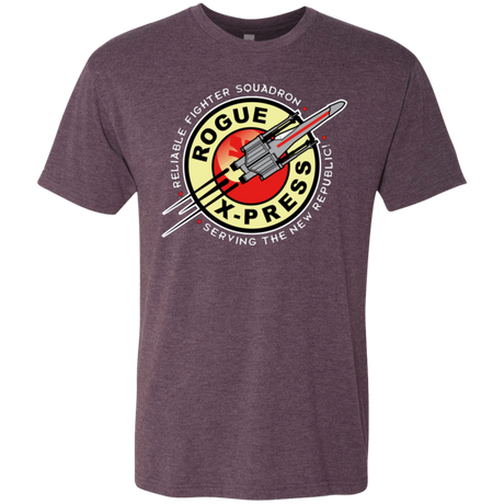 T-Shirts Vintage Purple / Small Rogue X-Press Men's Triblend T-Shirt