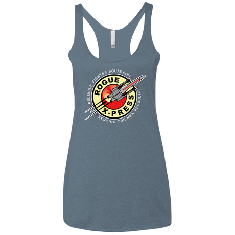 T-Shirts Indigo / X-Small Rogue X-Press Women's Triblend Racerback Tank