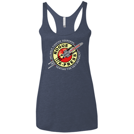 T-Shirts Vintage Navy / X-Small Rogue X-Press Women's Triblend Racerback Tank