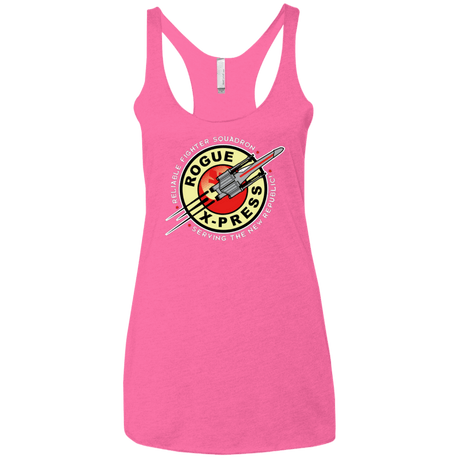 T-Shirts Vintage Pink / X-Small Rogue X-Press Women's Triblend Racerback Tank