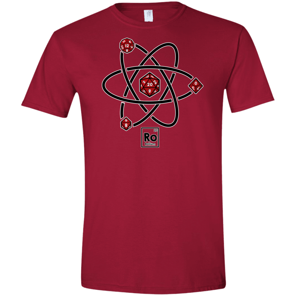 T-Shirts Cardinal Red / S Rollium Men's Semi-Fitted Softstyle