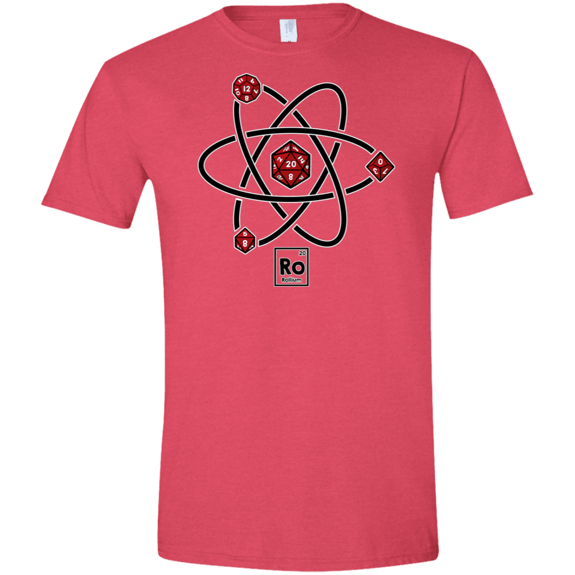 T-Shirts Heather Red / S Rollium Men's Semi-Fitted Softstyle