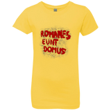 T-Shirts Vibrant Yellow / YXS Romanes eunt Girls Premium T-Shirt