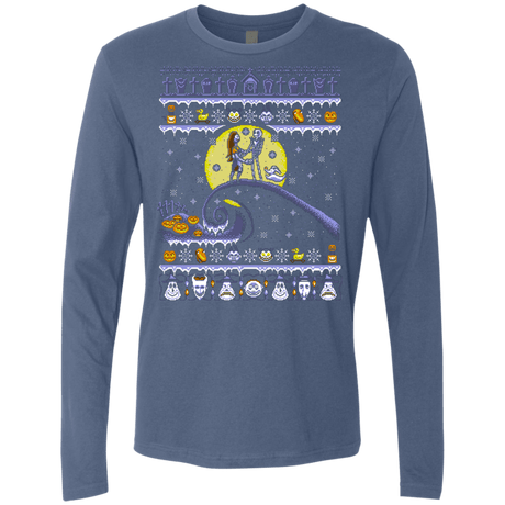 T-Shirts Indigo / Small ROMANTIC NIGHTMARE Men's Premium Long Sleeve