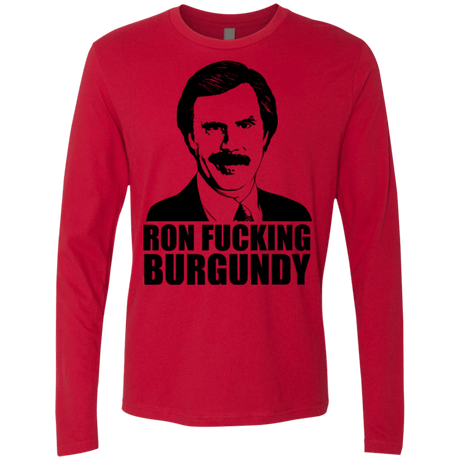 T-Shirts Red / Small Ron Fucking Burgundy Men's Premium Long Sleeve