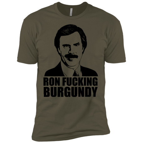 T-Shirts Military Green / X-Small Ron Fucking Burgundy Men's Premium T-Shirt