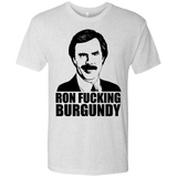 T-Shirts Heather White / Small Ron Fucking Burgundy Men's Triblend T-Shirt