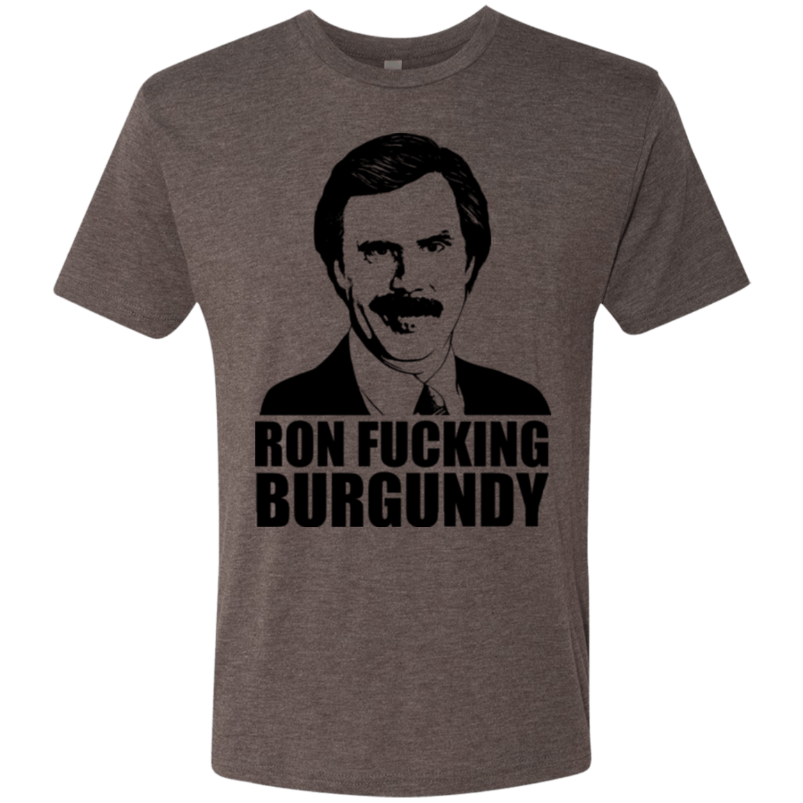 T-Shirts Macchiato / Small Ron Fucking Burgundy Men's Triblend T-Shirt