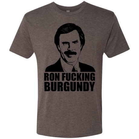 T-Shirts Macchiato / Small Ron Fucking Burgundy Men's Triblend T-Shirt