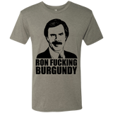 T-Shirts Venetian Grey / Small Ron Fucking Burgundy Men's Triblend T-Shirt