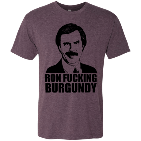 T-Shirts Vintage Purple / Small Ron Fucking Burgundy Men's Triblend T-Shirt