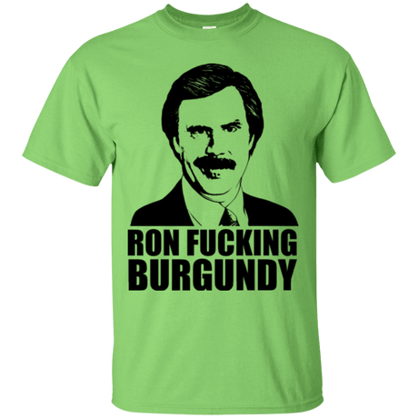 T-Shirts Lime / Small Ron Fucking Burgundy T-Shirt