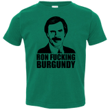 T-Shirts Kelly / 2T Ron Fucking Burgundy Toddler Premium T-Shirt