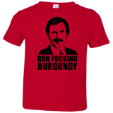 T-Shirts Red / 2T Ron Fucking Burgundy Toddler Premium T-Shirt