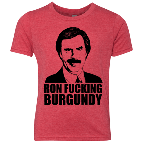 T-Shirts Vintage Red / YXS Ron Fucking Burgundy Youth Triblend T-Shirt