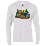 T-Shirts Heather White / X-Small Ron & Tom Triblend Long Sleeve Hoodie Tee