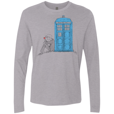 T-Shirts Heather Grey / Small Rose Men's Premium Long Sleeve