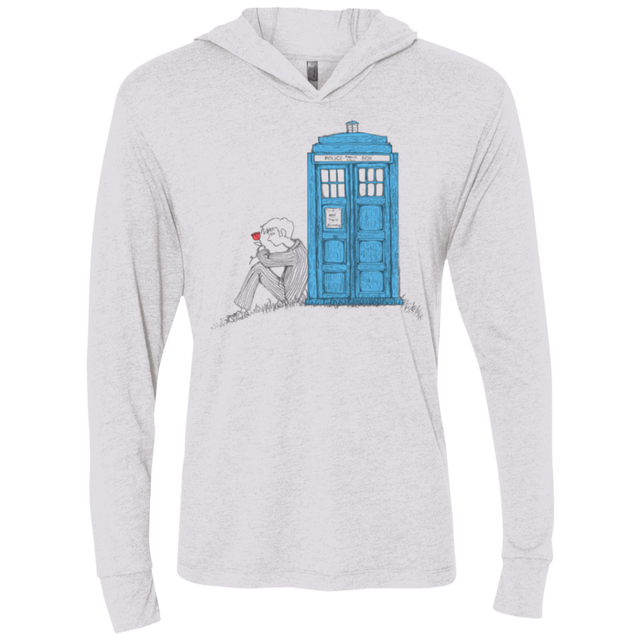 T-Shirts Heather White / X-Small Rose Triblend Long Sleeve Hoodie Tee