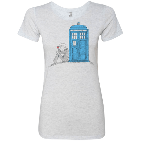 T-Shirts Heather White / Small Rose Women's Triblend T-Shirt