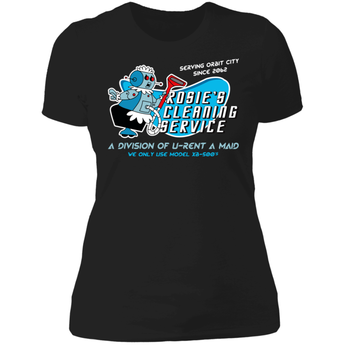 T-Shirts Black / X-Small Rosie Cleaning Service Women's Premium T-Shirt