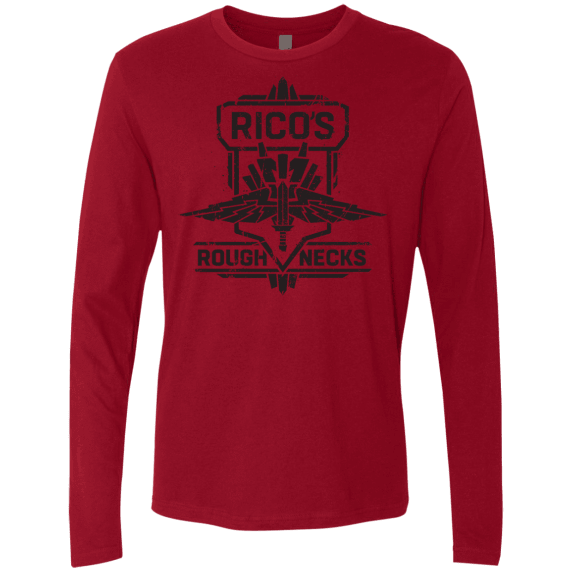 T-Shirts Cardinal / S Roughnecks Men's Premium Long Sleeve