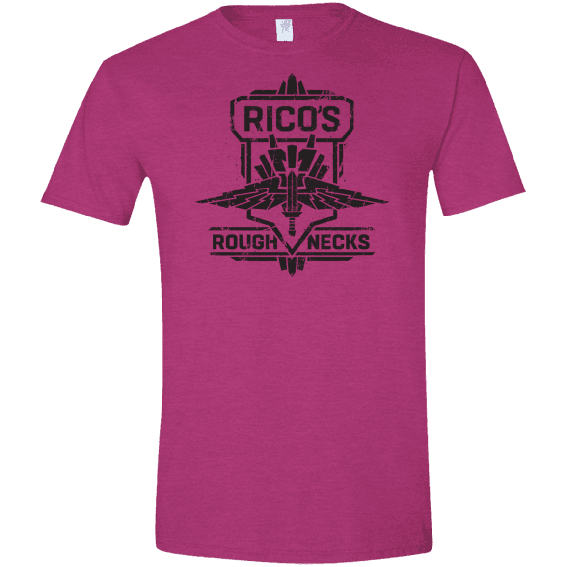 T-Shirts Antique Heliconia / S Roughnecks Men's Semi-Fitted Softstyle