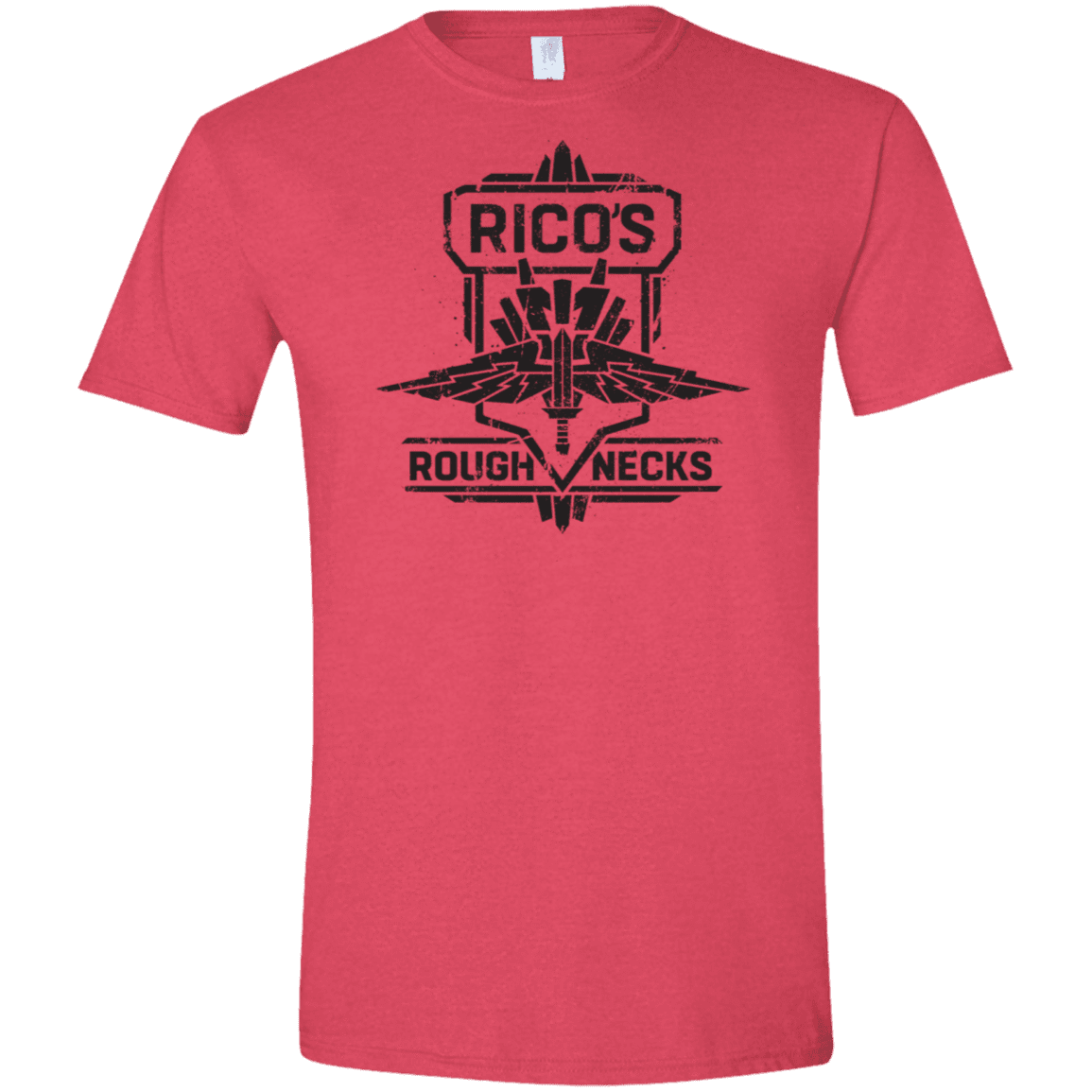 T-Shirts Heather Red / S Roughnecks Men's Semi-Fitted Softstyle