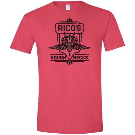 T-Shirts Heather Red / S Roughnecks Men's Semi-Fitted Softstyle