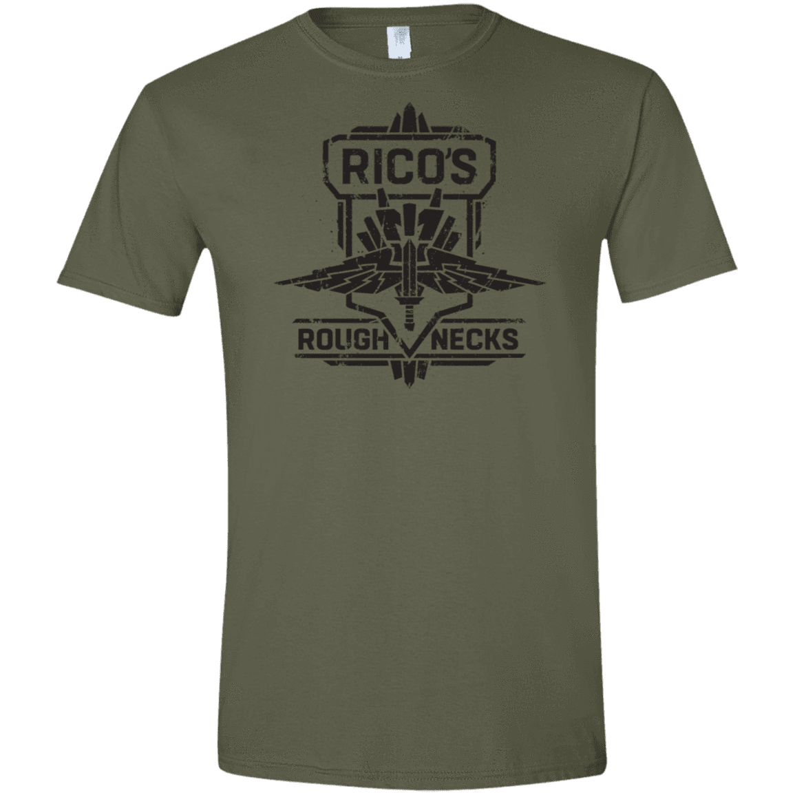 T-Shirts Military Green / S Roughnecks Men's Semi-Fitted Softstyle
