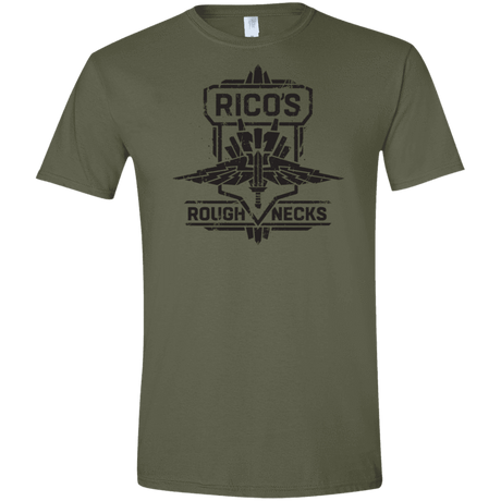 T-Shirts Military Green / S Roughnecks Men's Semi-Fitted Softstyle