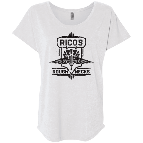 T-Shirts Heather White / X-Small Roughnecks Triblend Dolman Sleeve
